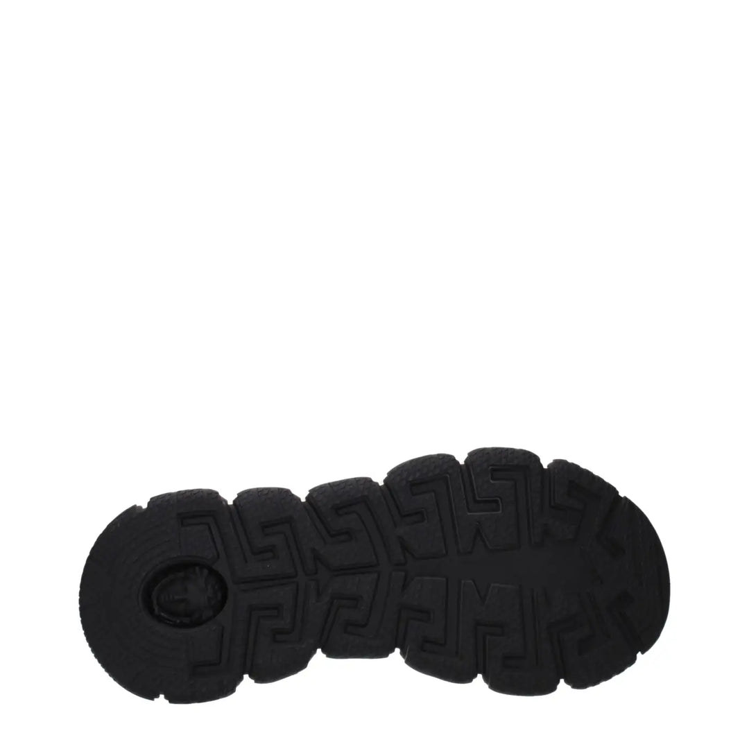 Versace White Fabric Athletic Sneakers
