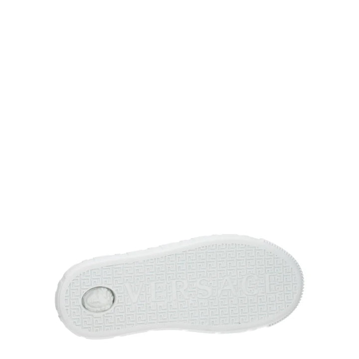 Versace White Leather Low Top Sneakers