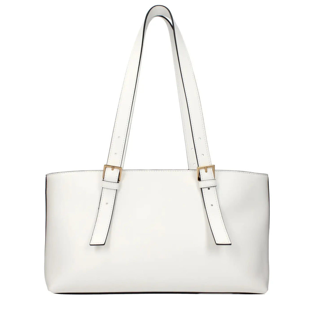 Versace White Leather Shoulder Bag