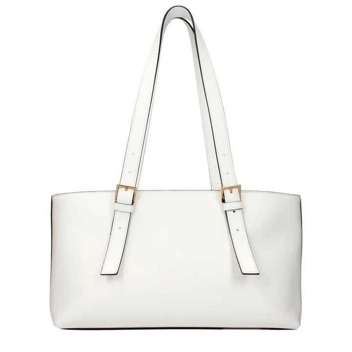 Versace White Leather Shoulder Bag