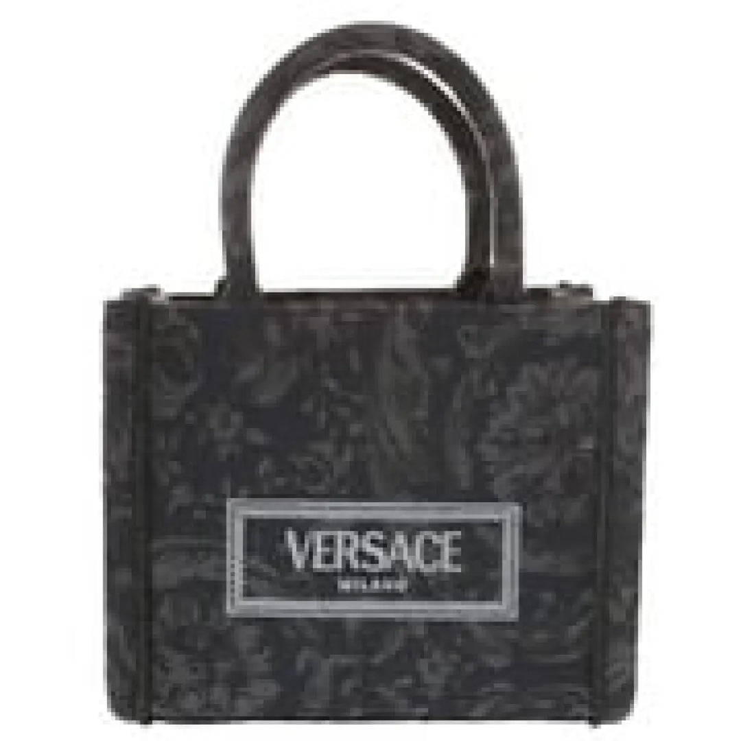 Versace Women’S ’Extra Small Athena’ Shopping Bag Black