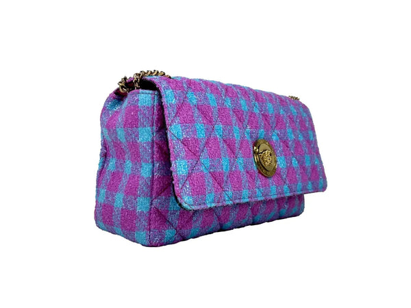 Versace - Wool Lurex Medium Shoulder Crossbody Bag