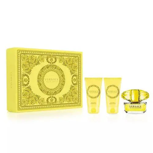 Experience Elegance with the Versace Yellow Diamond 3 Piece Gift Set Women’s Sets