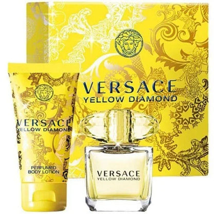 Versace Yellow Diamond Travel Gift Set for Women 2 Piece Luxury Fragrance Women’s Sets
