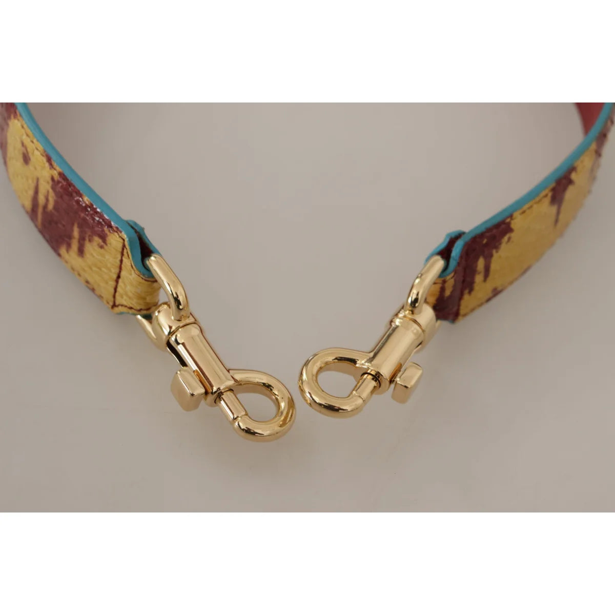 Vibrant Dolce Gabbana Yellow Red Shoulder Strap Ayers Leather &