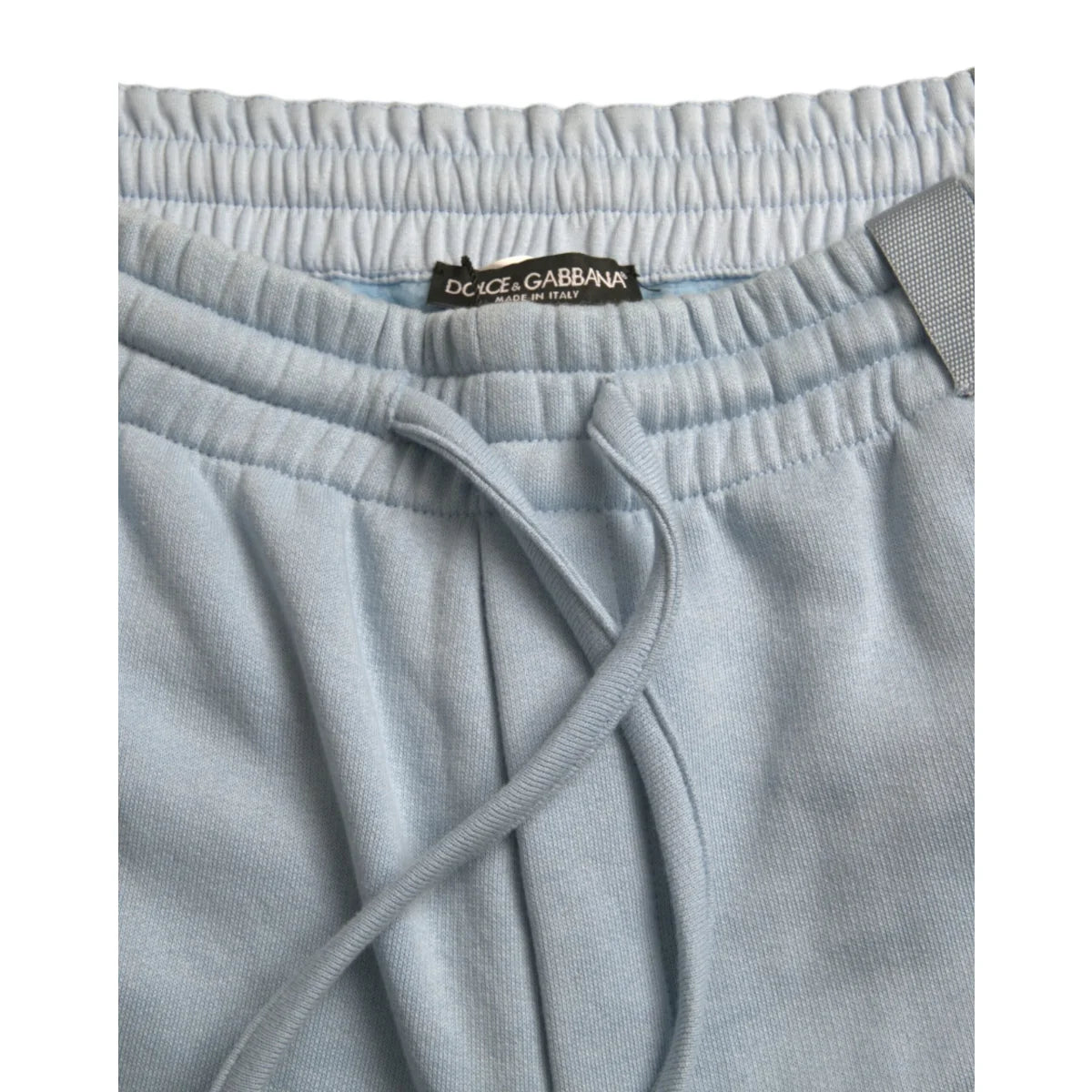 Vibrant Gabbana Light Blue Skinny Cotton Blend Jogger Pants Dolce &