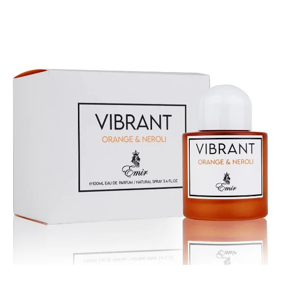 Vibrant Orange Emir Unisex Fragrance with Cotton Candy Dry-Down Paris Corner