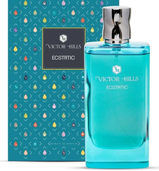 Victor Hills Ecstatic Extrait De Parfum With Nutmeg Flower Burst Unisex Fragrance