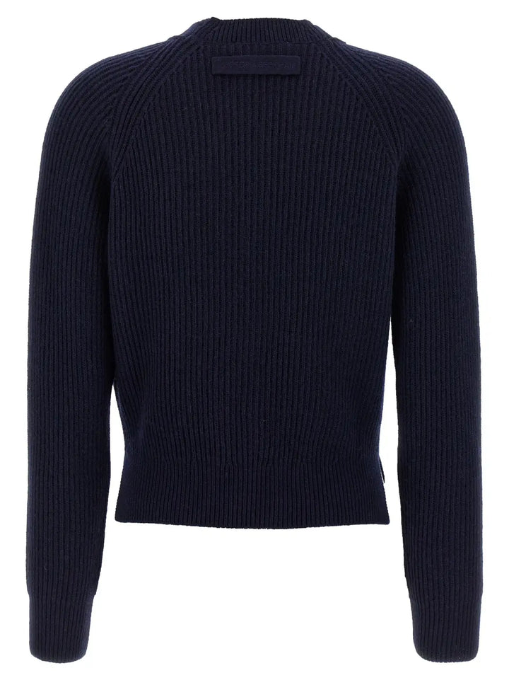 Victoria Beckham Blue Wool Cardigan