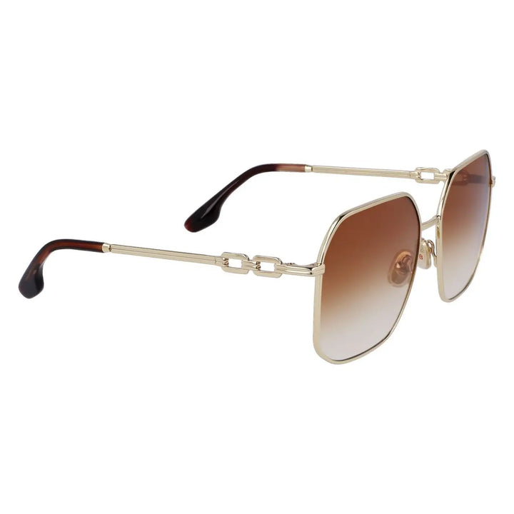 Victoria Beckham Gold Metal Sunglasses