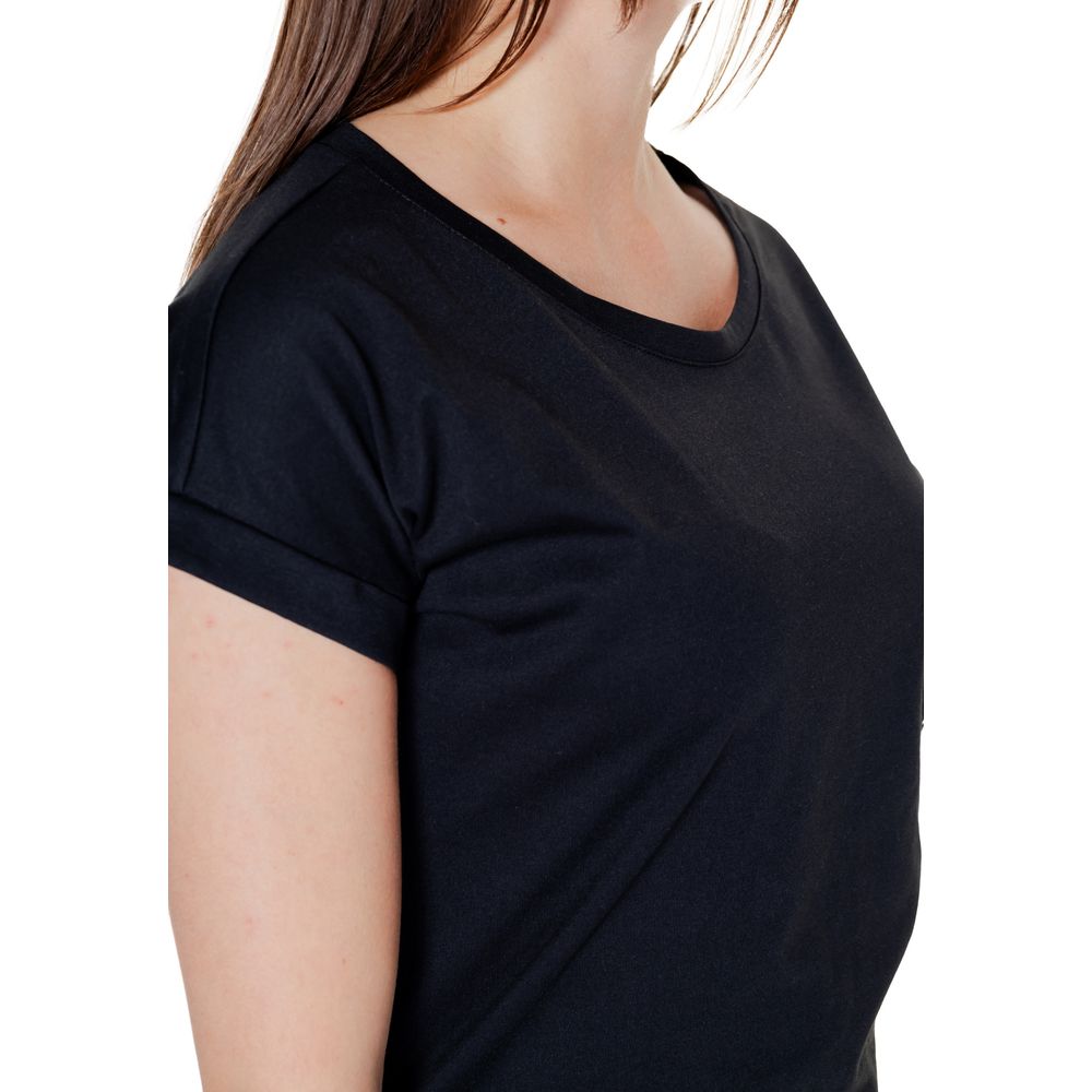 Vila Clothes - Black Cotton T-Shirt