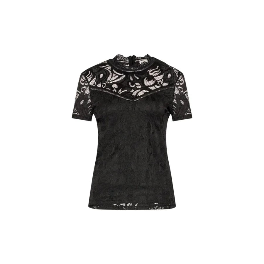 Vila Clothes Black Polyamide T-Shirt