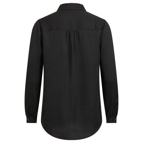 Vila Clothes Blouses - Women’s Black Polyester Blouse