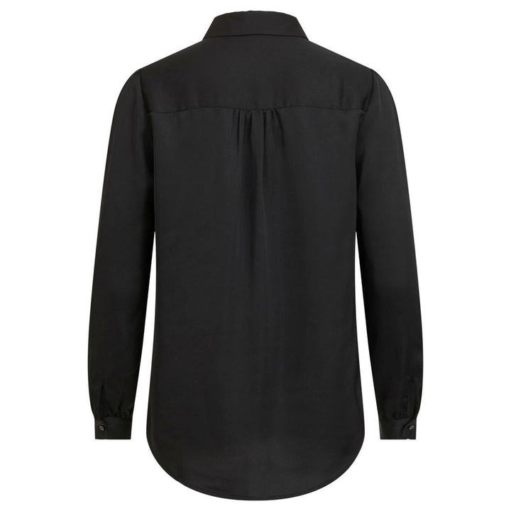 Vila Clothes Blouses - Women’s Black Polyester Blouse
