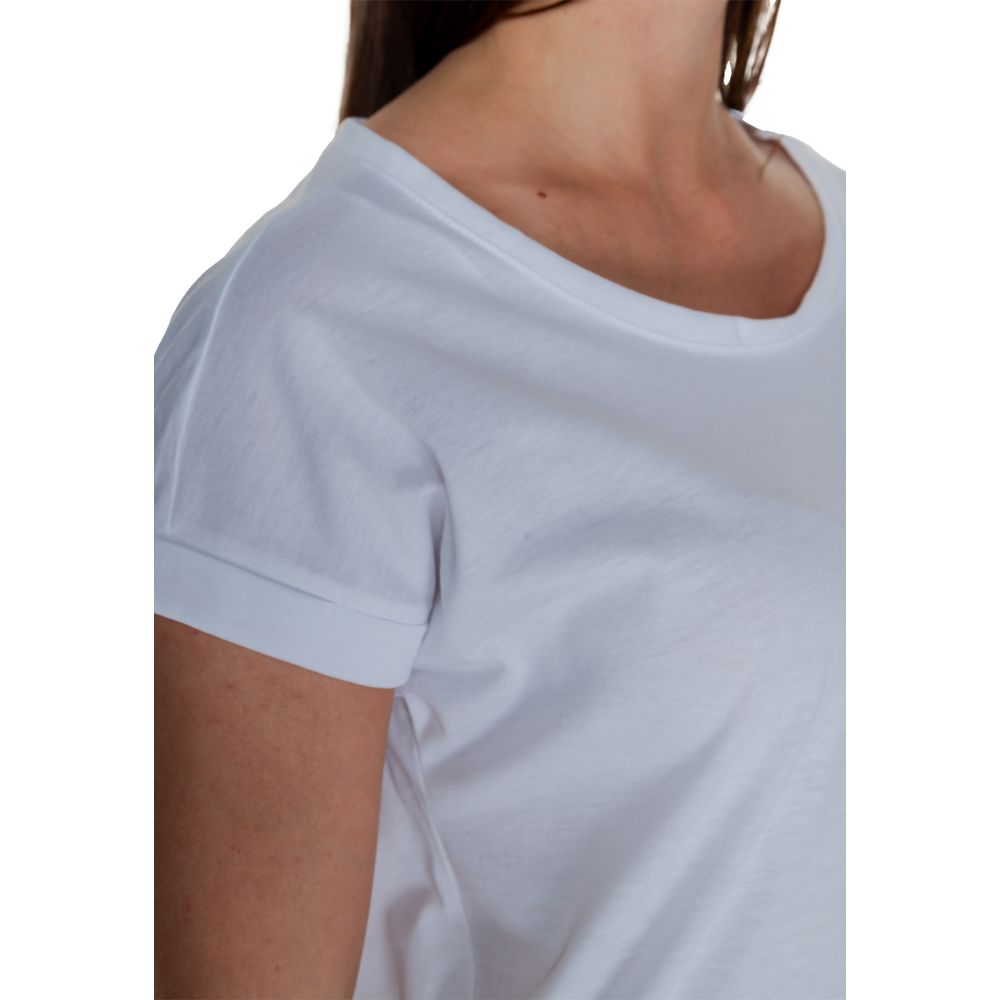 Vila Clothes - White Cotton T-Shirt