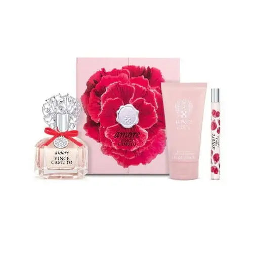 Indulge in Vince Camuto Amore 3 Piece Gift Set for Fruity Floral Bliss Women’s Sets