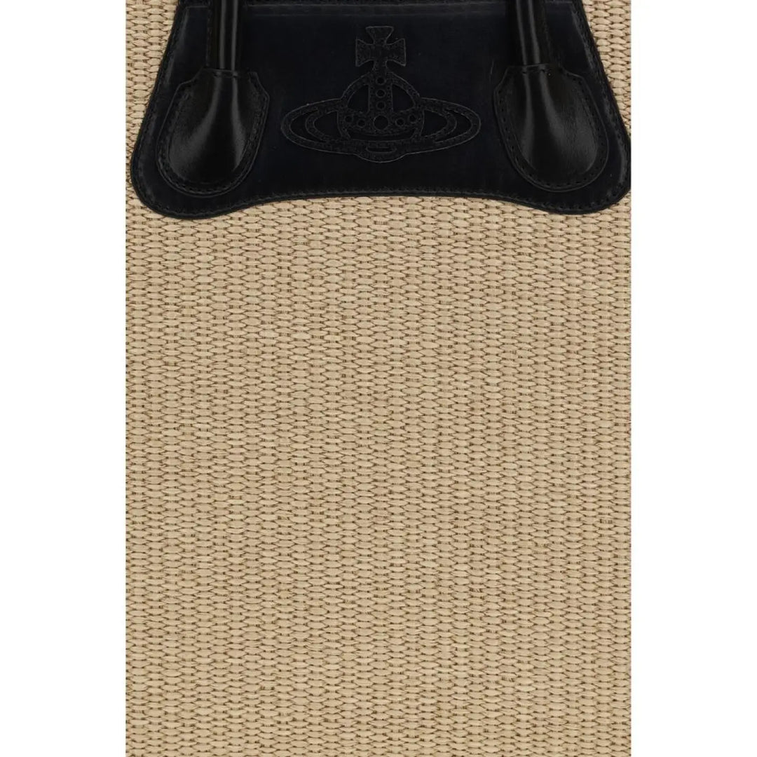 Vivienne Westwood Beige Raffia Shoulder Bag