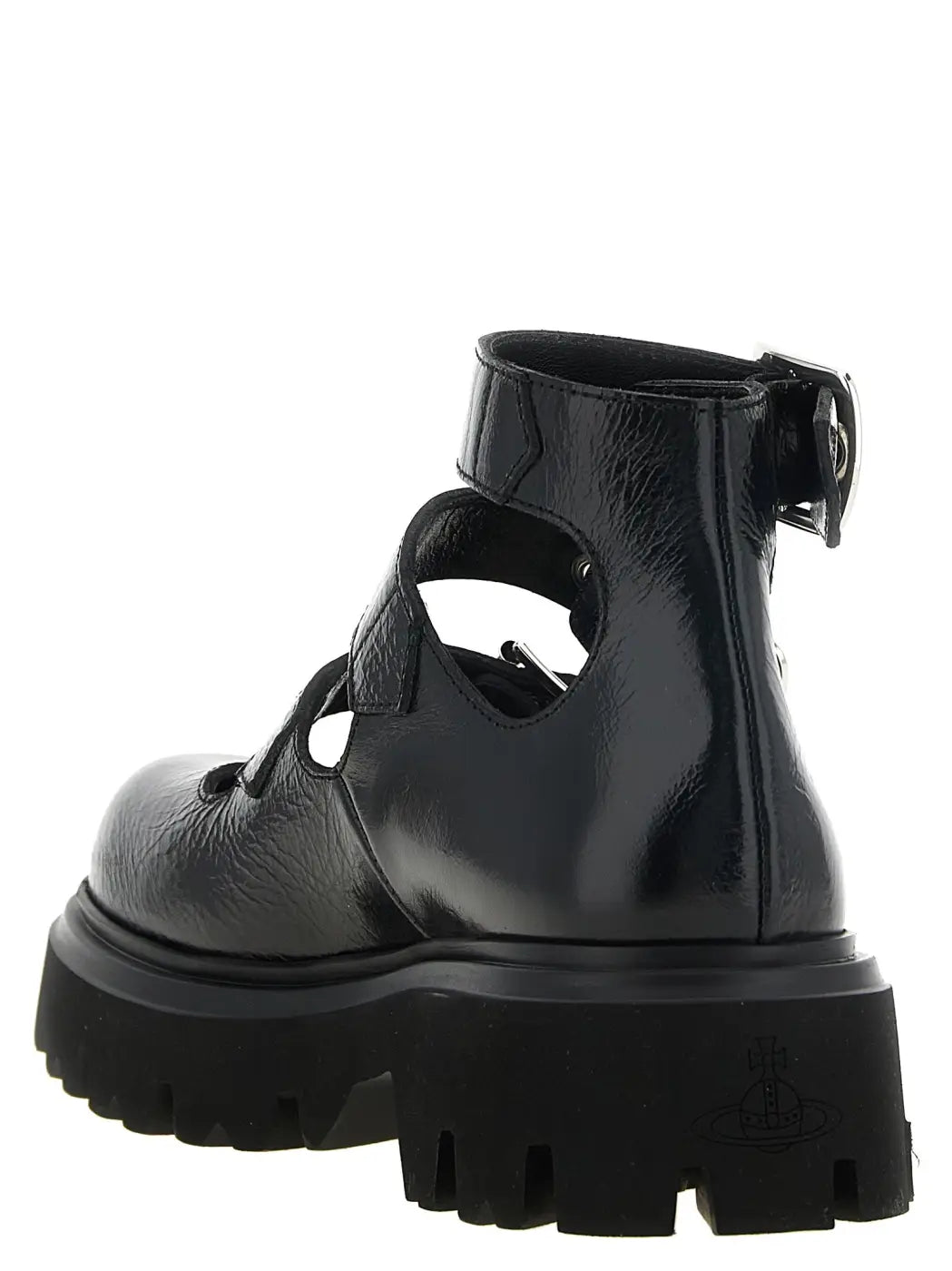 Vivienne Westwood Black Calfskin Ballet Flats