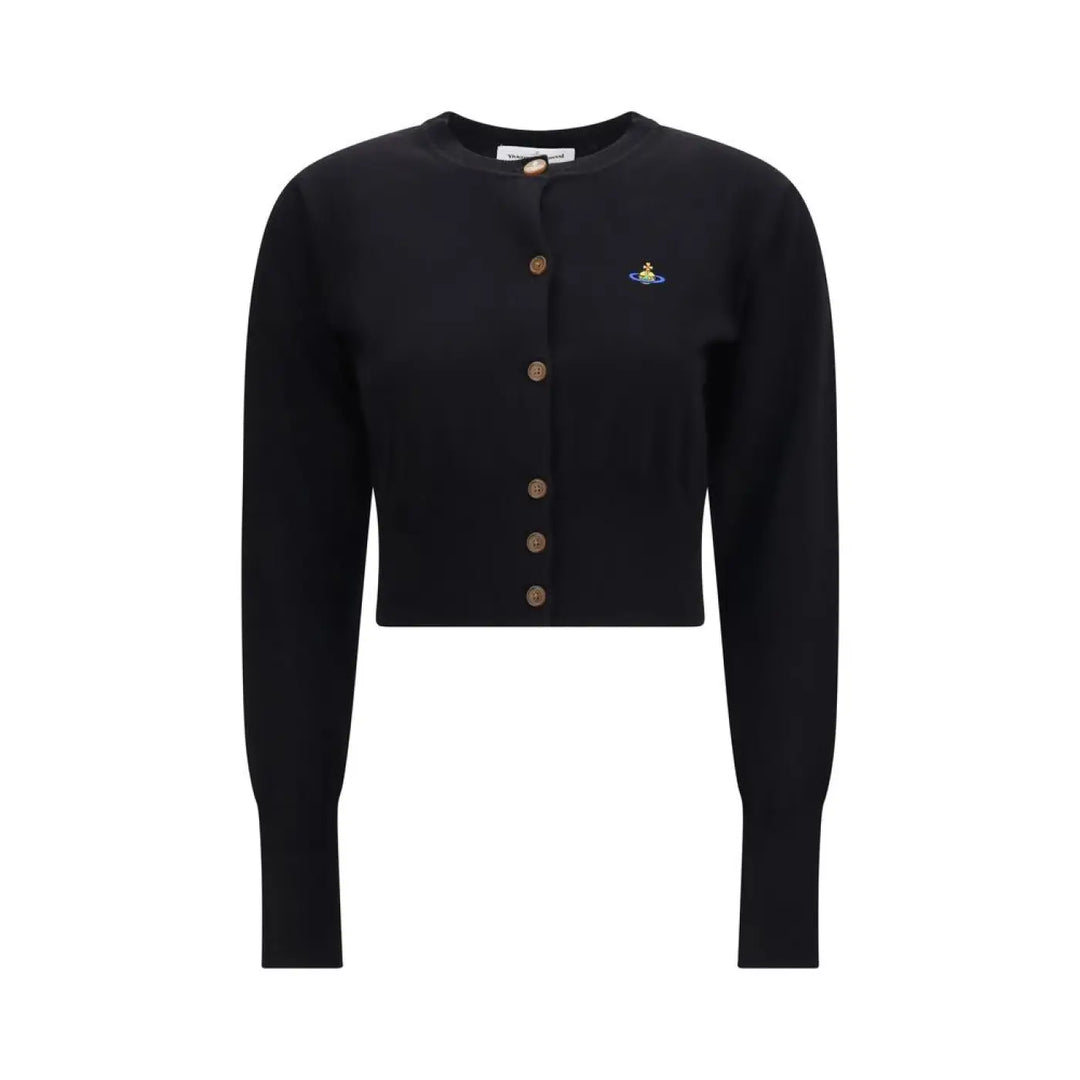 Vivienne Westwood Black Cotton Cardigan