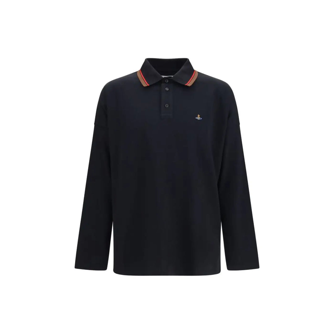 Vivienne Westwood Black Cotton Polo Shirt