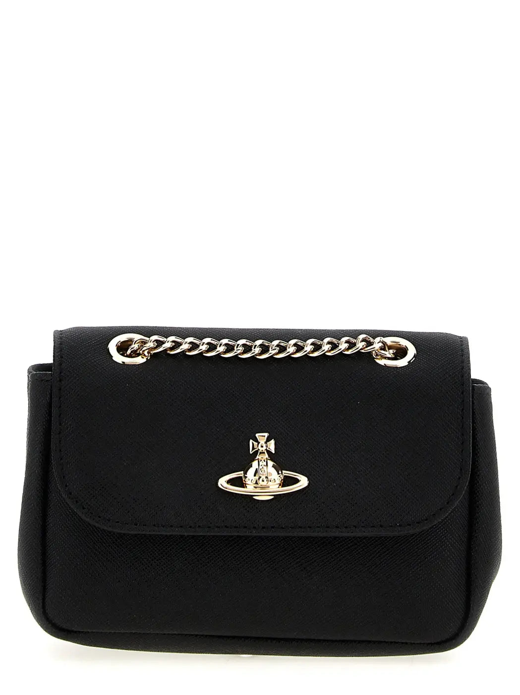 Vivienne Westwood Black Cowhide Crossbody Bag