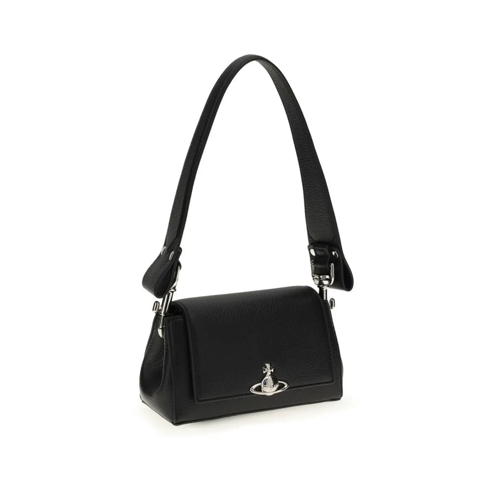 Vivienne Westwood - Black Polyurethane Shoulder Bag