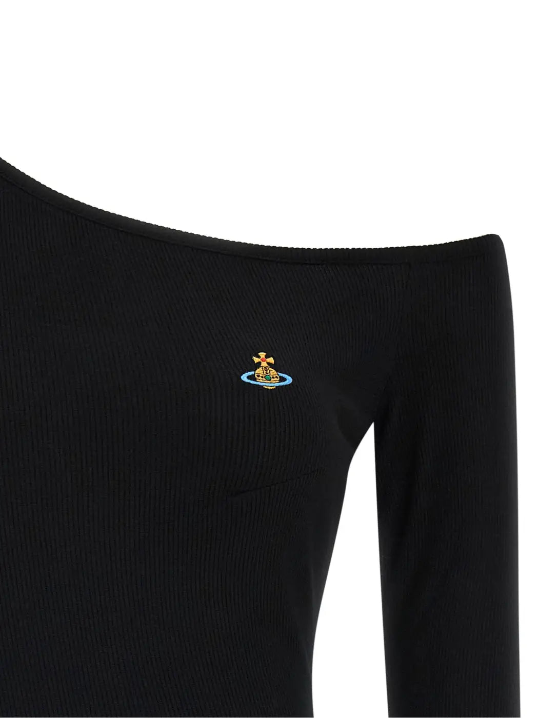 Vivienne Westwood Black Viscose Long Sleeve T-shirt
