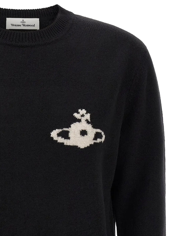 Vivienne Westwood Black Wool Cardigan