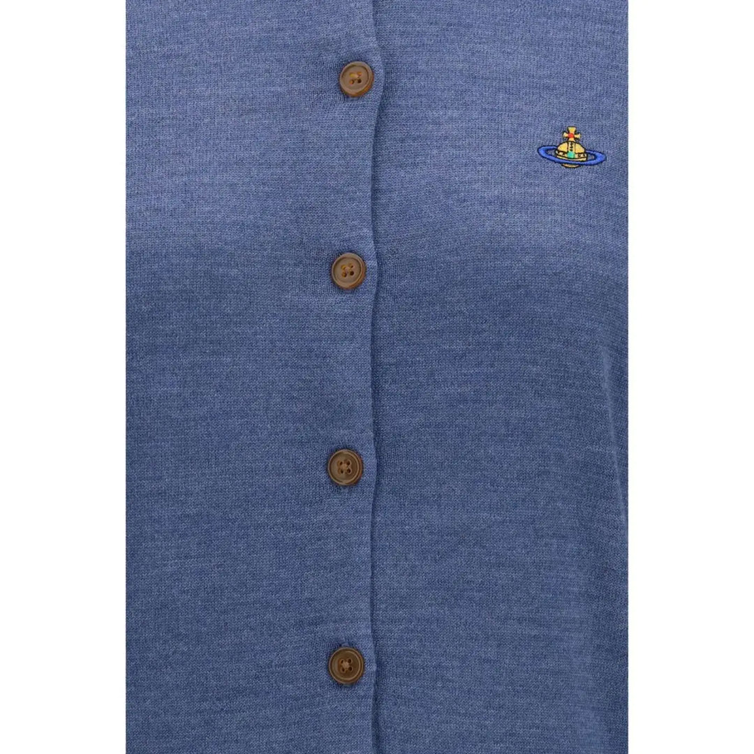 Vivienne Westwood Blue Wool Oves Aries Cardigan