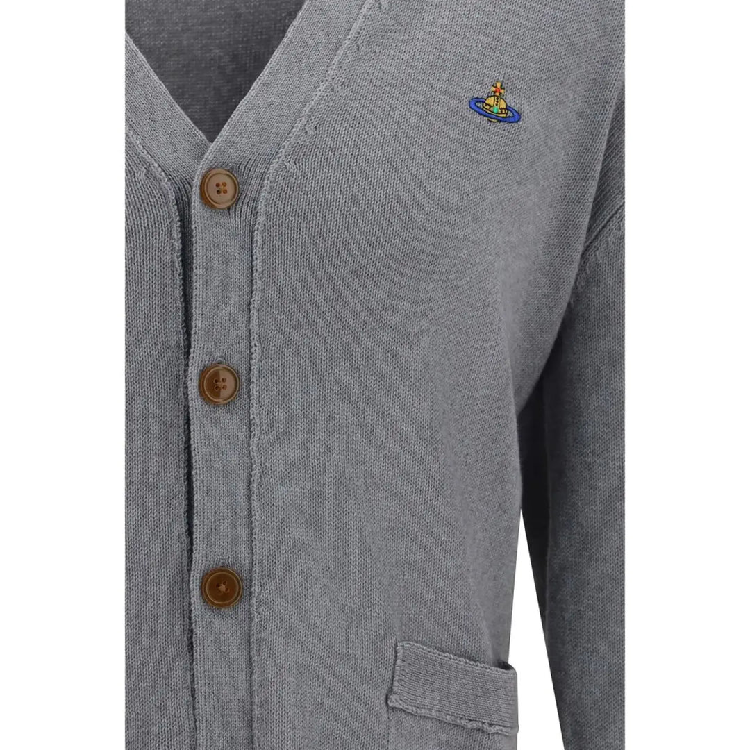 Vivienne Westwood Gray Cotton Cardigan