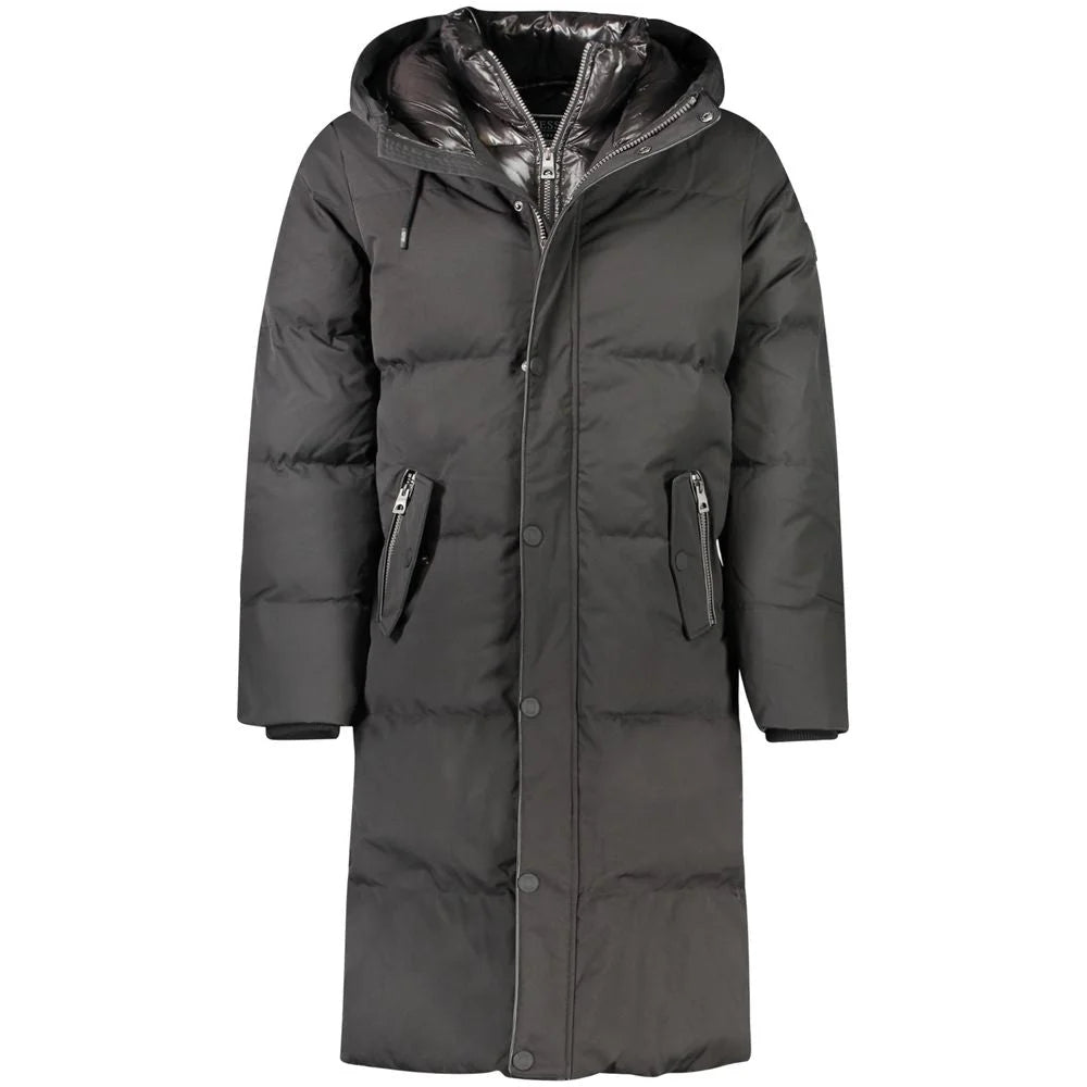 Water Resistant Down Jacket with Hood Sustainable Clothing Innovation Guess Jeans