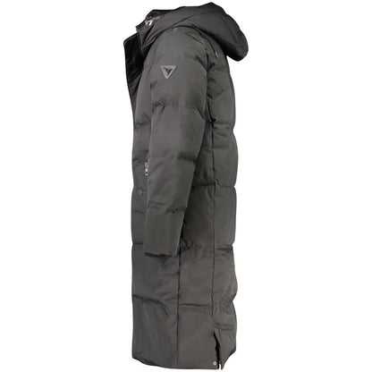 Water Resistant Down Jacket with Hood Sustainable Clothing Innovation Guess Jeans