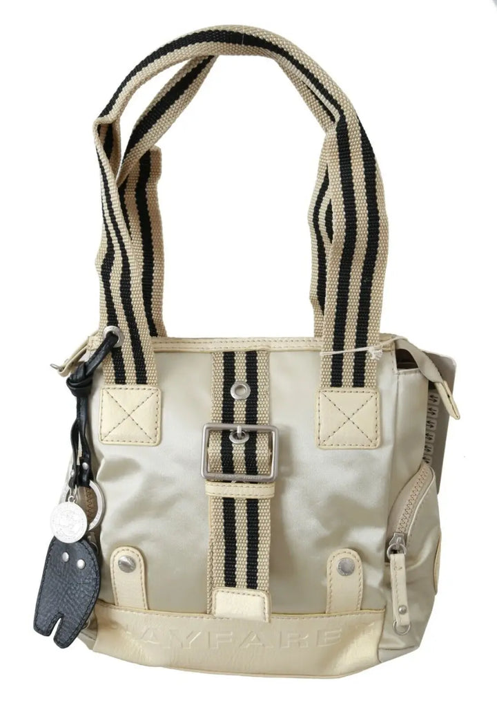 WAYFARER - Beige Handbag Shoulder Tote Fabric Purse