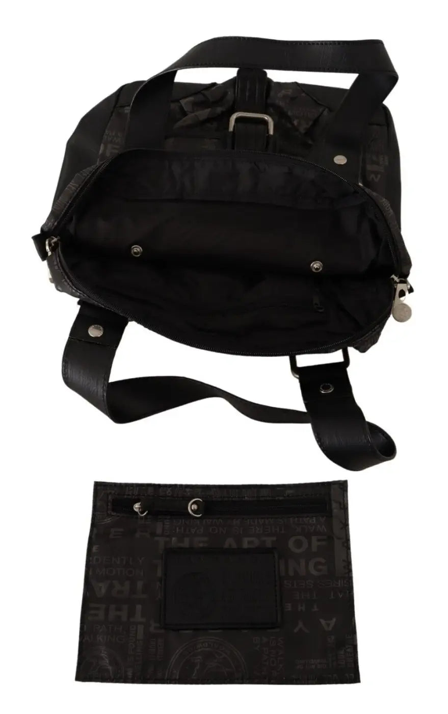 WAYFARER - Black Printed Logo Shoulder Handbag Purse Bag