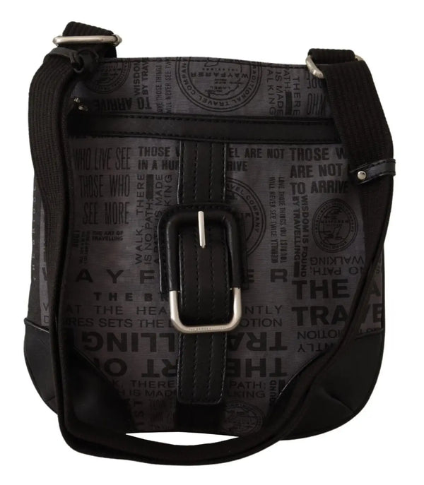 WAYFARER - Gray Printed Logo Shoulder Crossbody Purse Bag
