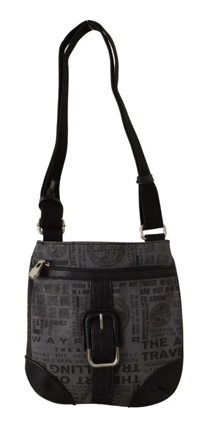 WAYFARER - Gray Printed Logo Shoulder Crossbody Purse Bag