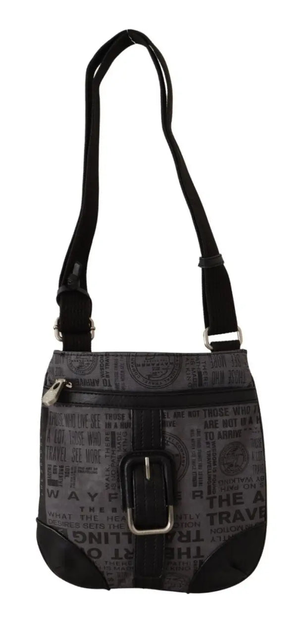 WAYFARER - Gray Printed Logo Shoulder Crossbody Purse Bag