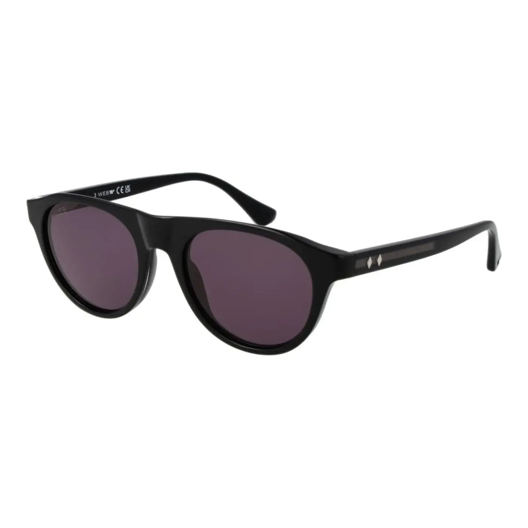 Web Black Plastic Sunglasses