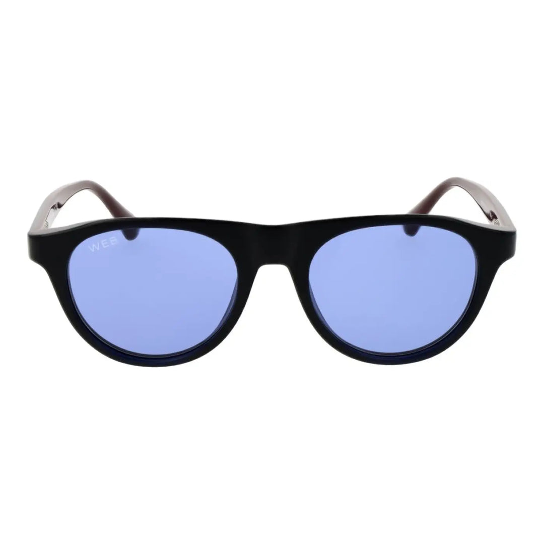 Web Blue Plastic Sunglasses