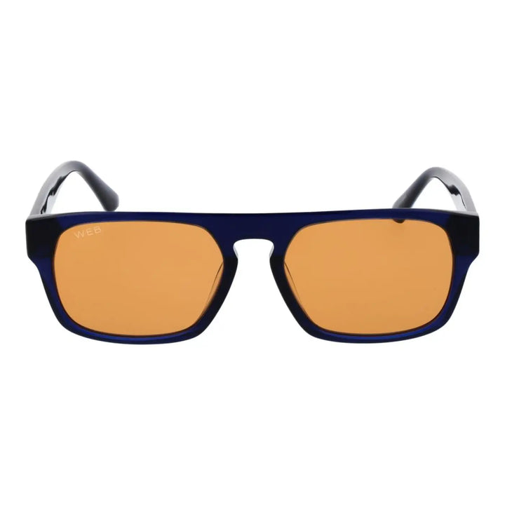 Web Blue Plastic Sunglasses