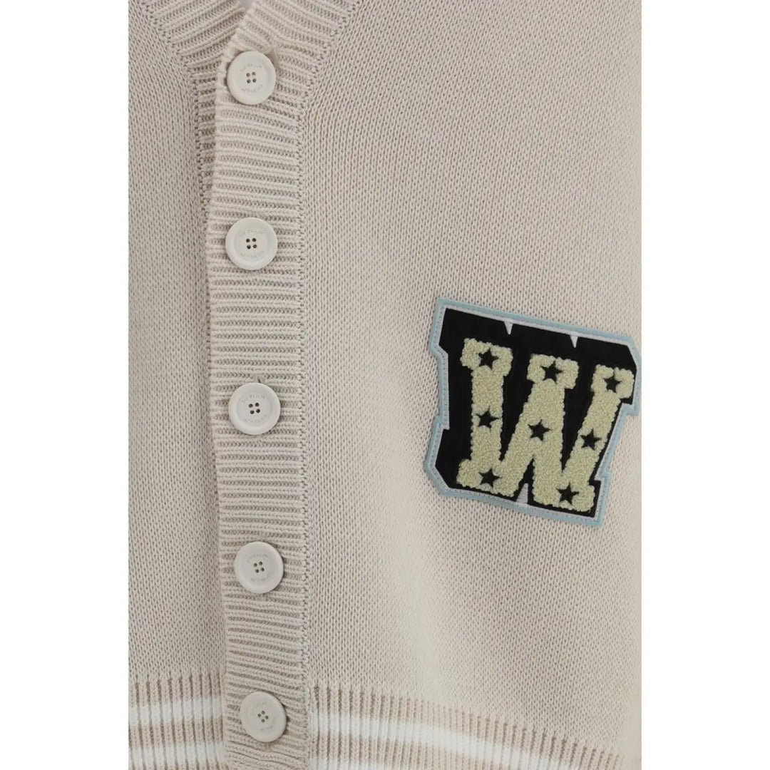Off-white Beige Cotton Cardigan