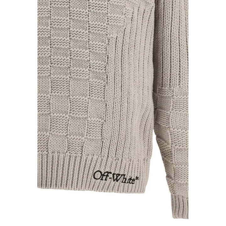 Off-White Beige Cotton Sweatshirt