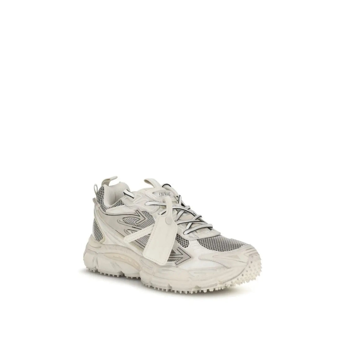 Off-white Beige Polyethylene Athletic Sneakers