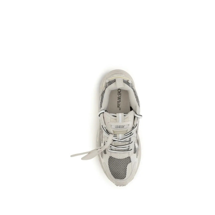 Off-white Beige Polyethylene Athletic Sneakers