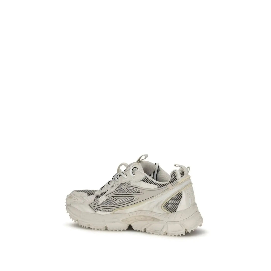Off-white Beige Polyethylene Athletic Sneakers