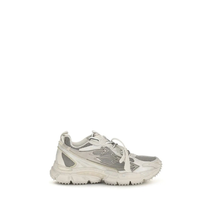 Off-white Beige Polyethylene Athletic Sneakers