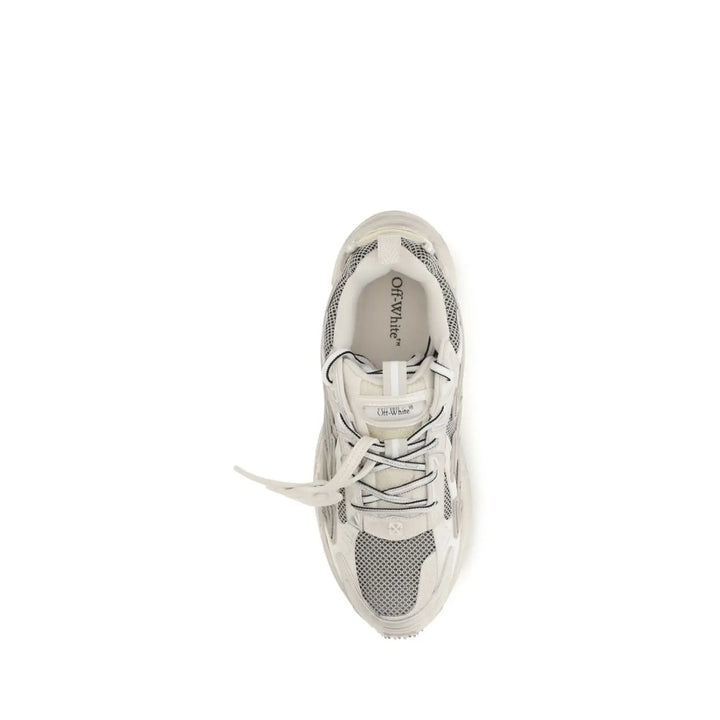 Off-white Beige Polyethylene Athletic Sneakers