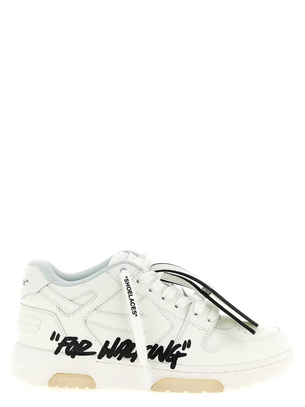 Off-white Bicolor Calfskin Athletic Sneakers