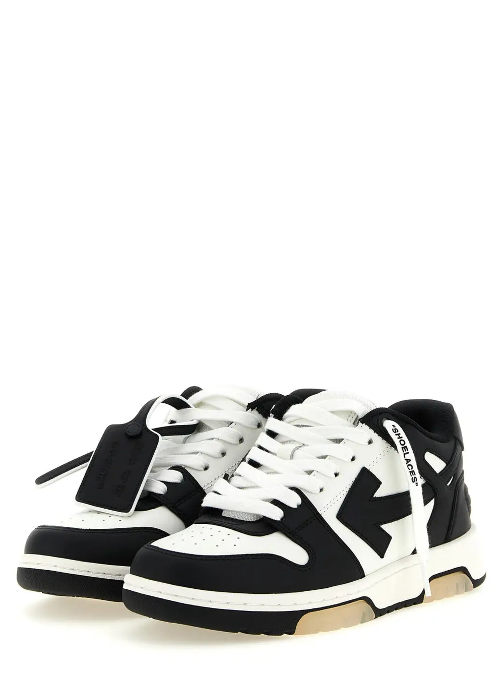 Off-white Bicolor Calfskin Low Top Sneakers