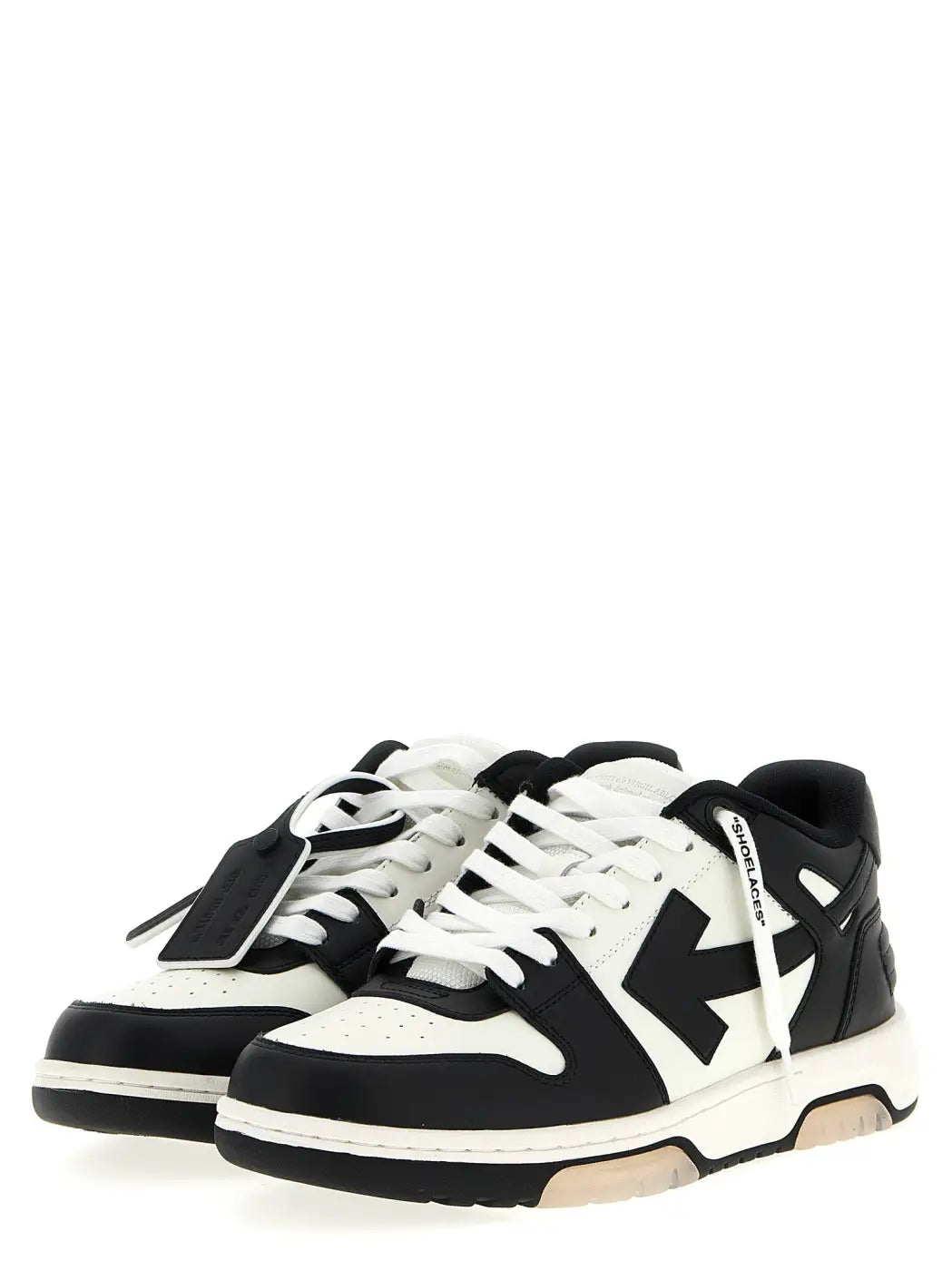 Off-white Bicolor Calfskin Low Top Sneakers
